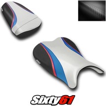 Suzuki GSXR 600 750 Seat Cover 2006 2007 Front Rear White Blue Luimoto Carbon - £164.84 GBP