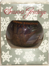 Disney Theme Parks Animal Kingdom Christmas Ornament Glass Ball 1998 - £15.69 GBP