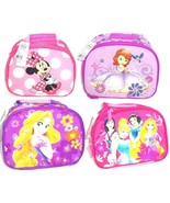 Disney Lunch Tote Bag Box Princess Rapunzel Minnie Mouse Sofia the First... - £27.85 GBP