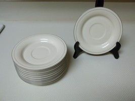 Lenox Chinastone For the Grey Patterns ~ Set of 11 Saucers - £28.45 GBP