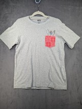 Uniqlo X Disney Pixar Size Medium Grey Cotton Forky Bandana Pocket T Shirt - $9.49