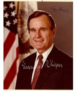 Office of VP letter George Bush Sr Autographed Photo - £79.08 GBP