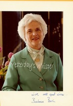 Barbara Bush Hand Autographed Publicity Photograph - £39.30 GBP