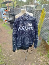 J EAN Michel Basquiat Members Only Hoodie Sweatshirt Used +Read+ Xl - $34.99