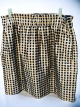J. CREW LADIES BLACK GOLD LINED ELASTIC WAIST COCKTAIL PARTY SKIRT NEW L... - £48.61 GBP