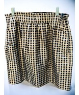 J. CREW LADIES BLACK GOLD LINED ELASTIC WAIST COCKTAIL PARTY SKIRT NEW L... - $60.82