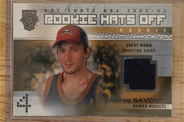 2002-03 Fleer Basetball Card Hot Shots Rookie Hats Off /350 Predrag Savovic #183 - £6.61 GBP