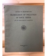 ELIMINATION OF POLLUTION Rock Creek DC illustrated (1935) 86 pgs w/fold-... - $23.76 CAD