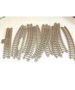 PLASTIC TRAIN TRACK - APPROX 3/4&quot; WIDE- 12 SECTIONS - H9 - $90.41 MXN