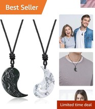 Symbolic Yin Yang Necklaces with Dragon and Phoenix - Ideal Gift for Cou... - $896.73 MXN