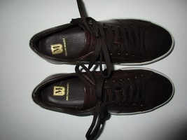 BRUNO MAGLI WAPITI Grain Leather Men Sneaker Brown 8M-8.5M (10 3/16” feet) $395 - £91.90 GBP