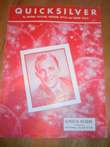 Vintage Quick Silver Bing Crosby by Irving Taylor Sheet Music - £3.12 GBP