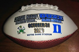 University Of Notre Dame Baden Mini Football W/ ND vs Duke October 31, 2020 - £5.92 GBP