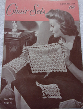Book 206 Chair Sets  The Spool Cotton Company 1944 - $3.99