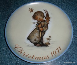 1971 Sister Berta HUMMEL Collector Series Christmas Plate 1st Edition - GIFT! - £8.38 GBP