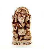 GANESHA STATUE 7&quot; Hindu Elephant God HIGH QUALITY Resin Seated Ganesh In... - $23.16