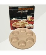 Vintage Anchor Hocking MicroWare Muffin Pan CupCakes Microwave PM447-T1 ... - £10.35 GBP