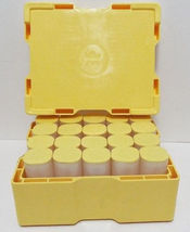 (10) Empty Canadian Silver Maple Leaf Coin Tubes - Rolls - Yellow Cap - $48.95