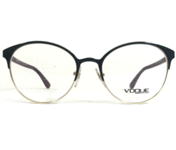 Vogue Eyeglasses Frames VO 4011 999 Green Purple Gold Round Full Rim 51-18-140 - £43.99 GBP