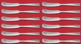 Craftsman by Towle Sterling Silver Butter Spreader FH AS Set 12 pcs 5 3/4&quot; - £371.37 GBP