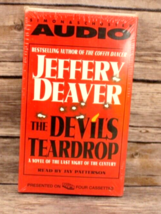 SEALED JEFFREY DEAVER THE DEVIL&#39;S TEARDROP AUDIO CASSETTES SET OF 4 NEW ... - £10.46 GBP