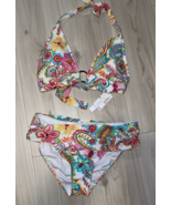 Blue Rod Beattie 2 piece multicolor swimsuit RBAS25 size 12 NEW - $179.35 CAD