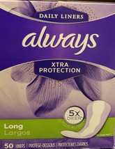 NIB Always Anti-Bunch Xtra Protection Daily Liners, Long Unscented BIG 5... - £6.44 GBP