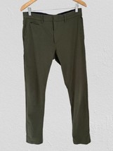J.CREW Stretch Tech Pants 484 Slim Cotton Nylon Chino Olive Green Size 3... - $555.02 MXN