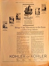 KOHLER of KOHLER-Brings &quot;City&quot; Electricity to the Farm-1922 Antique Prin... - $259.89 MXN