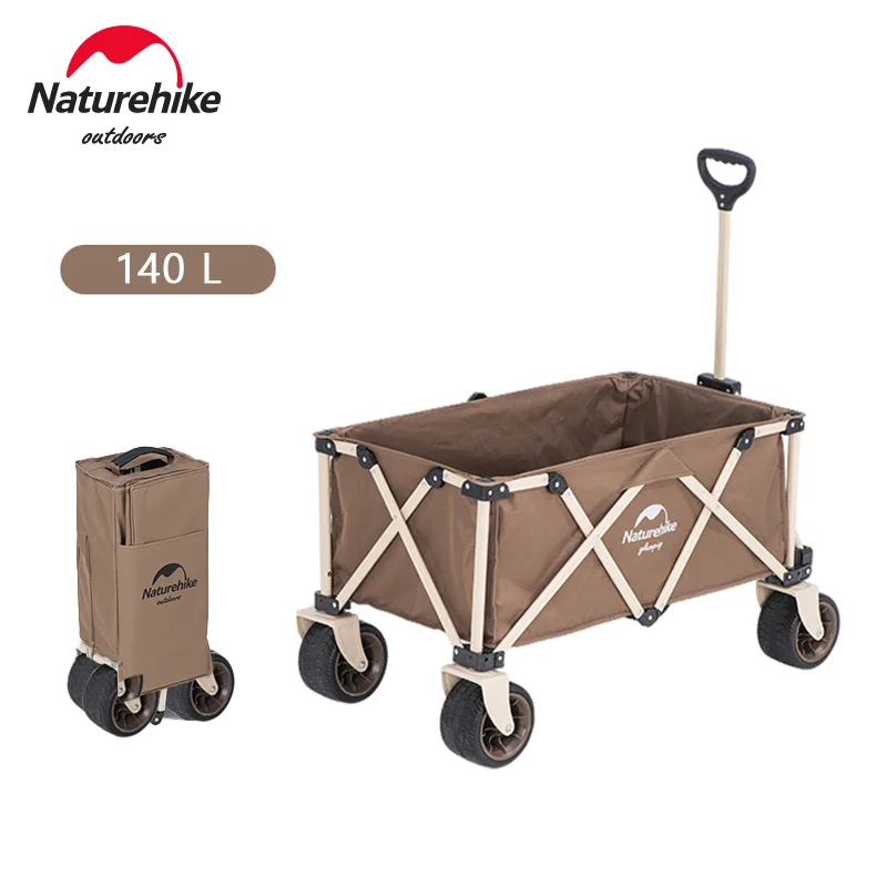 Naturehike Camping Cart 193L Large Capacity Folding Trolley Portable Ultralight - £63.69 GBP+