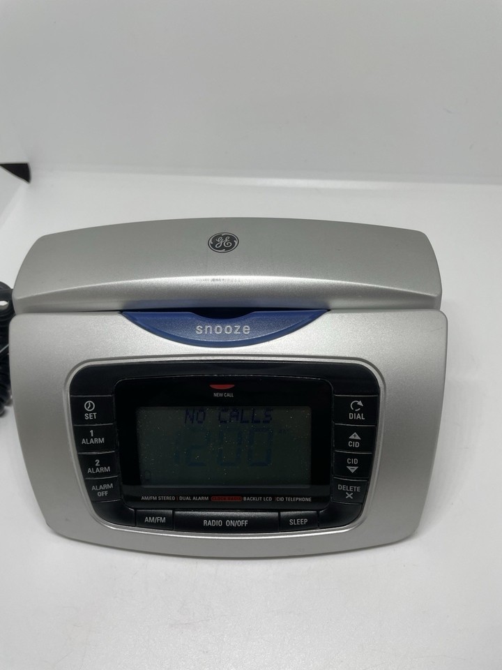 Thomson GE 29297GE3-A Vintage Clock Radio with Alarm and Phone Tested - ... - $28.40