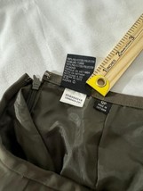 Kasper Women's Brown Rear Zip & Slit Pull-On Skirt Size 12P Measured Waist 32" image 3