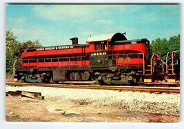 Railroad Postcard Locomotive Train 3 Algers Winslow Western Line CUT TRI... - $3.23