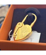 NIB Hermes 18kt Gold Plate 2004 Annee De La Fantaisie Heart Cadena Handb... - $1,199.99