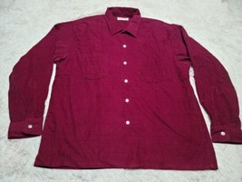 Cranbrook Corduroy Button Down Western Shirt 17-XL-17.5 Long Made In Jap... - $18.19
