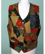 Patchwork Real Leather Vest, Steampunk Vest, Vintage suede vest, vintage... - $54.32 CAD