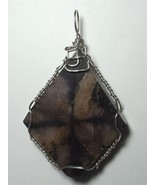  Wire Wrapped Andalusite Pendant in .925 Sterling Silver by Jemel - £44.72 GBP
