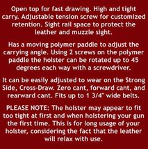 Fits Taurus Judge Up To 3”Cyl 4510 Steel Frame 3”BBL Paddle Holster #1062# RH image 10