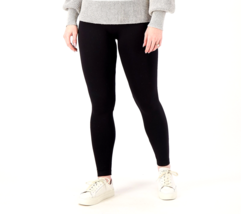 Breezies Seamless Tummy Smoothing Legging Solid- Black, XL - £16.62 GBP