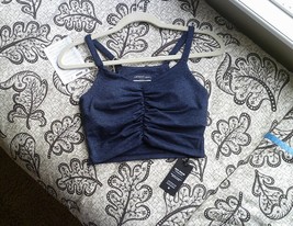 Athletic Bra Tank by Lanston Sport, rich navy heather color, NWT - £49.85 GBP