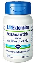 MAKE OFFER! 3 Pack Life Extension Astaxanthin Phospholipids 4 mg eye 30 gel image 2