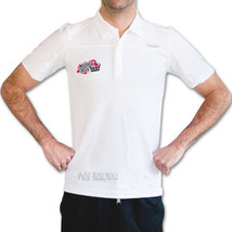 NWT Reebok Warrior Dash Men White Casual Polo Shirt Play Dry Athletic Sport Tee - £15.92 GBP