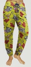 Briefly Stated Women&#39;s Sleep Jogger Tom Vs. Jerry Yellow Size Medium New - $10.88