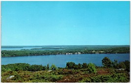 Vintage Belgrade Lakes Maine Blueberry Hill Lookout Unused Postcard - £11.86 GBP