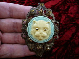 (cm126-9) CAT from Hell Kitty CAMEO Pin Pendant Jewelry brooch - £25.26 GBP