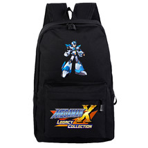 WM Rockman Mega Man Backpack Daypack Schoolbag Black Bag C - £18.86 GBP