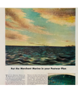 1944 Alcoa Merchant Marine Steamship Advertisement Postwar WW2 Era E90E2 - $460.99 MXN