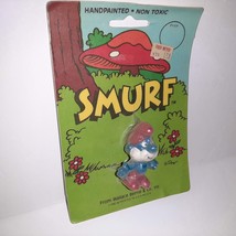 Smurfs Papa Smurf Figure Vintage 1982 Rare New In Package! - £27.69 GBP