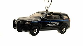 2016 El Segundo Police Ford Interceptor Christmas Ornament 1:64 Black - £14.38 GBP