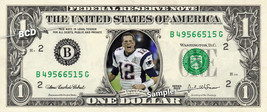 TOM BRADY Super Bowl 51 Patriots Champions on REAL Dollar Bill NFL Football Cash - £6.24 GBP